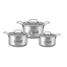 Bộ nồi Inox 5 lớp 6 món KORICHI Model KRC-TP103